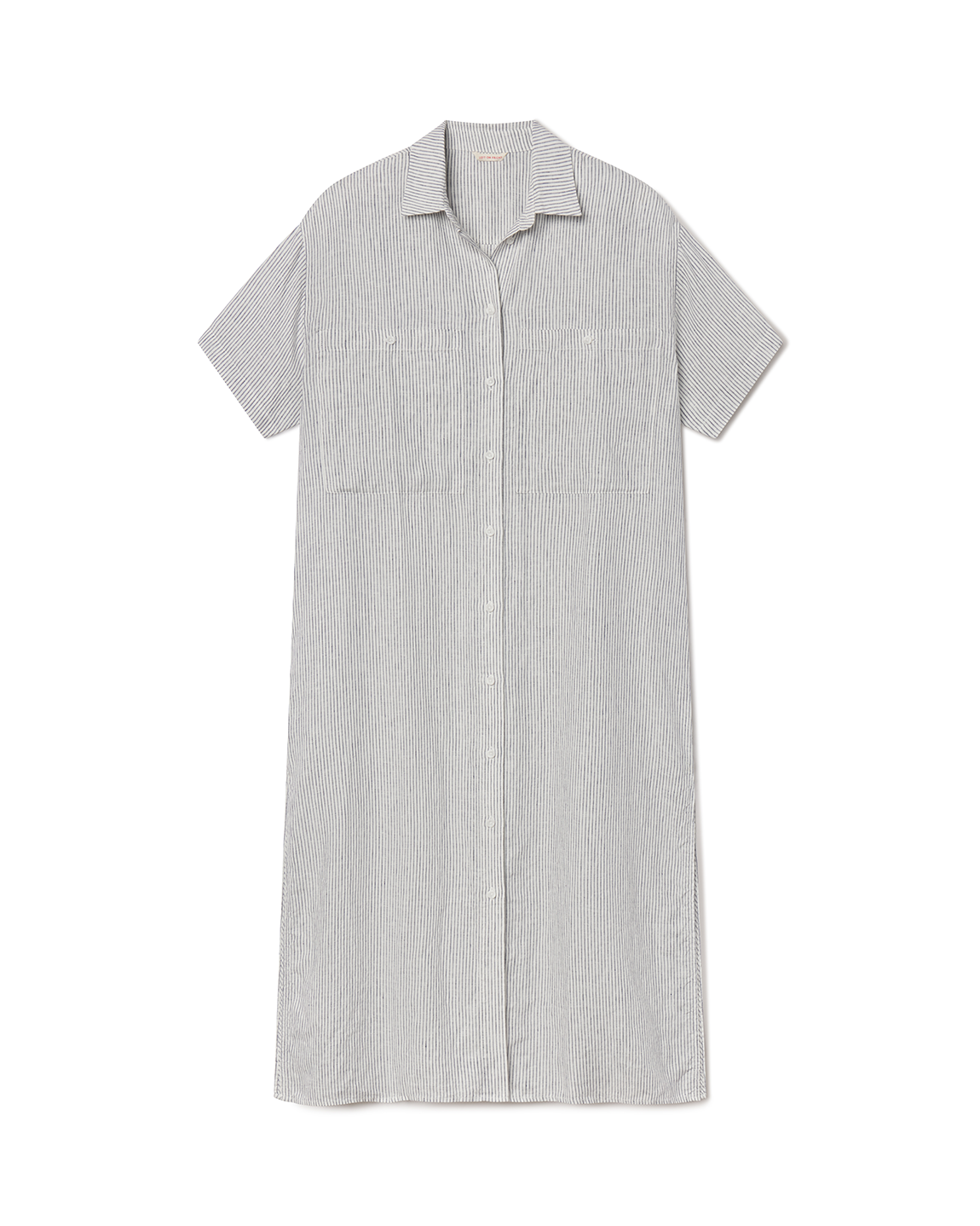 Getaway Shirt Dress - Coastal Stripe: Varsity / Coconut